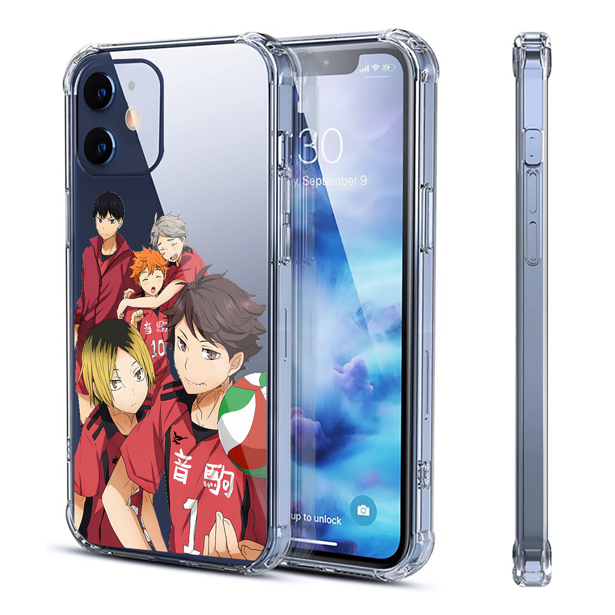 （画像用） ハイキュー!! Haikyu!! 【iPhone 12シリーズ対応】透明スマホケース（クリアソフトケース）